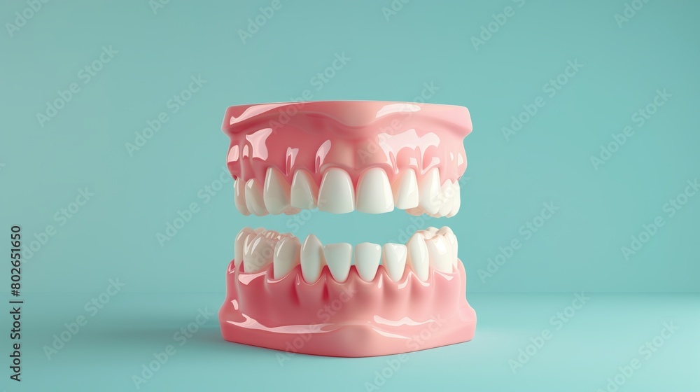 Obraz premium 歯茎の3D風モデル 