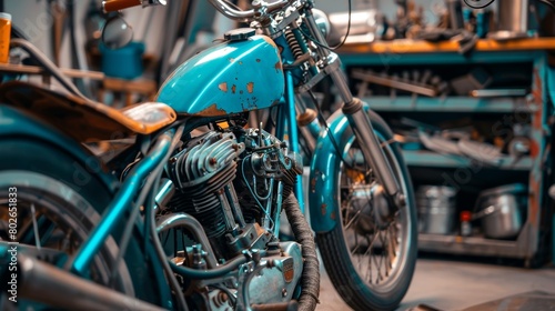 The skilled craftsmen pay close attention to even the smallest details ensuring that every custom bike is flawlessly built to match the owners specifications. photo