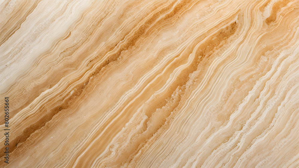 A brown and tan stone wall with a pattern of lines and swirls A brown and tan stone wall with a pattern of lines and swirls