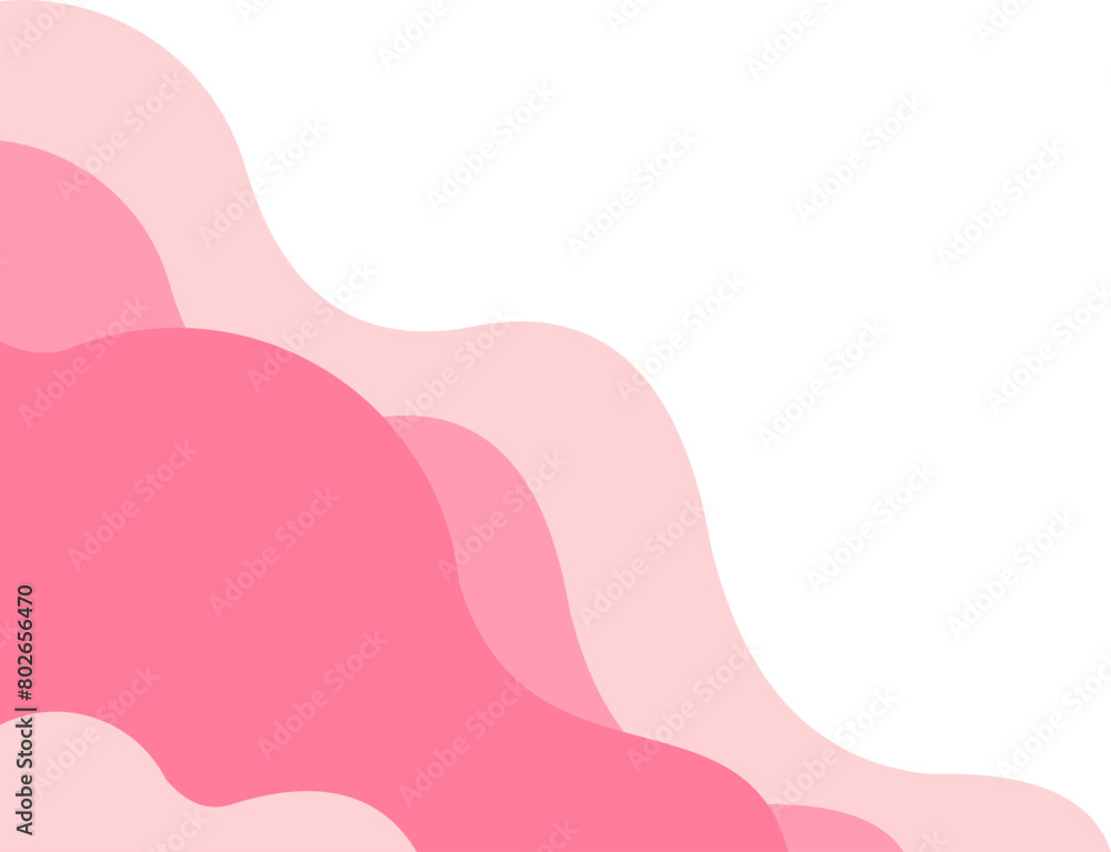 Pink Corner Blob Wave