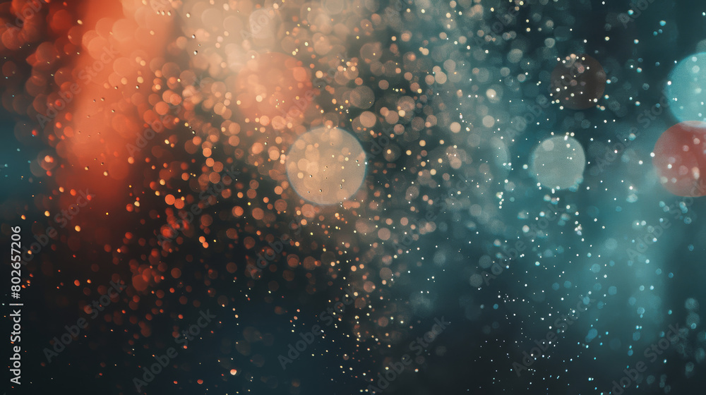 abstract bokeh light particles red blue background abstract bokeh light particles red blue background