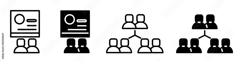 Teamwork icon illustration on white background. Teamwork icon set for business. Stock vector. Teamwork icon illustration on white background. Teamwork icon set for business. Stock vector.
