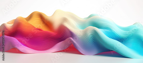 colorful wave pattern, gradation 214