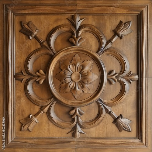 Decorative wood ceiling panel