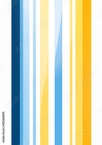 An abstract background featuring curved blue, yellow, and orange lines