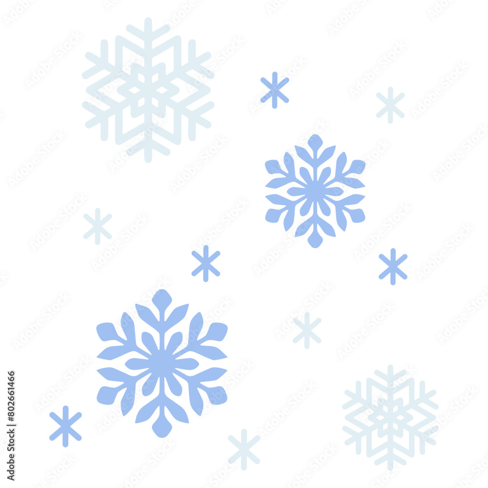 Falling Snowflake Element Falling Snowflake Element