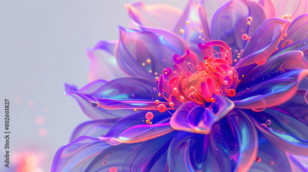 Obraz premium Brightly colored flower ,generative ai
