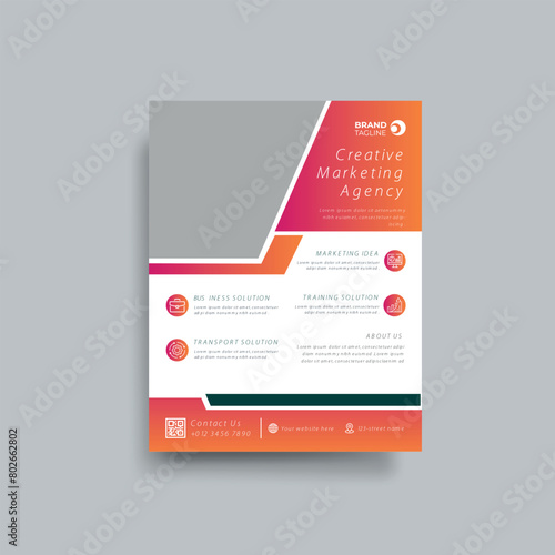 Business and corporate Flyer brochure vector template Design.