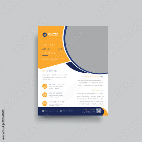 Business and corporate Flyer brochure vector template Design.