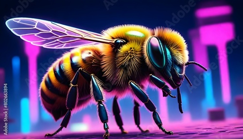 A coloful honey bee (77)