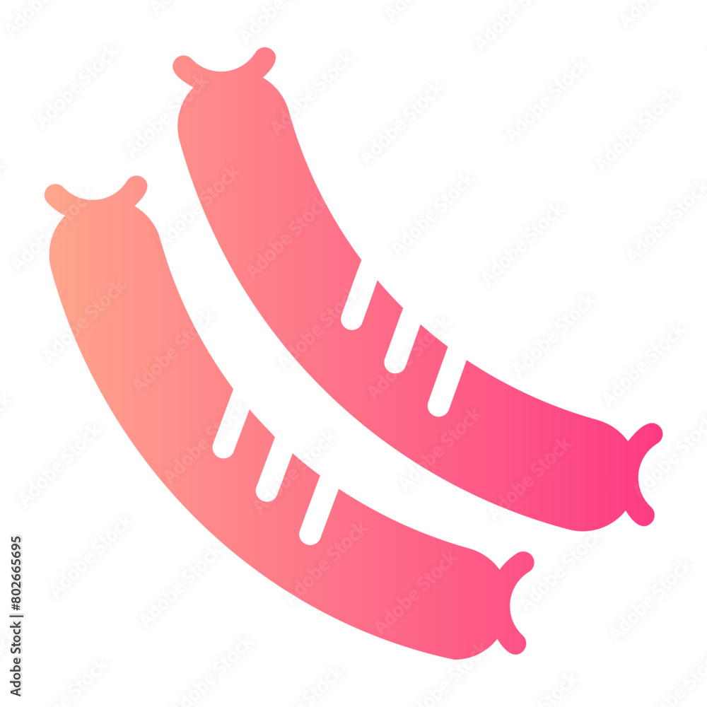 sausage Gradient icon sausage Gradient icon