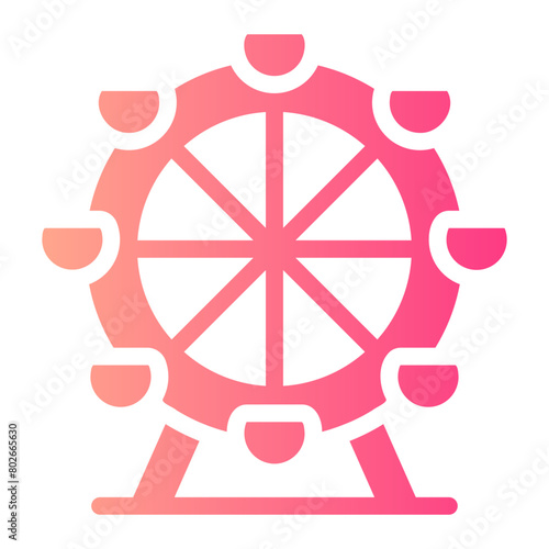 ferris wheel Gradient icon