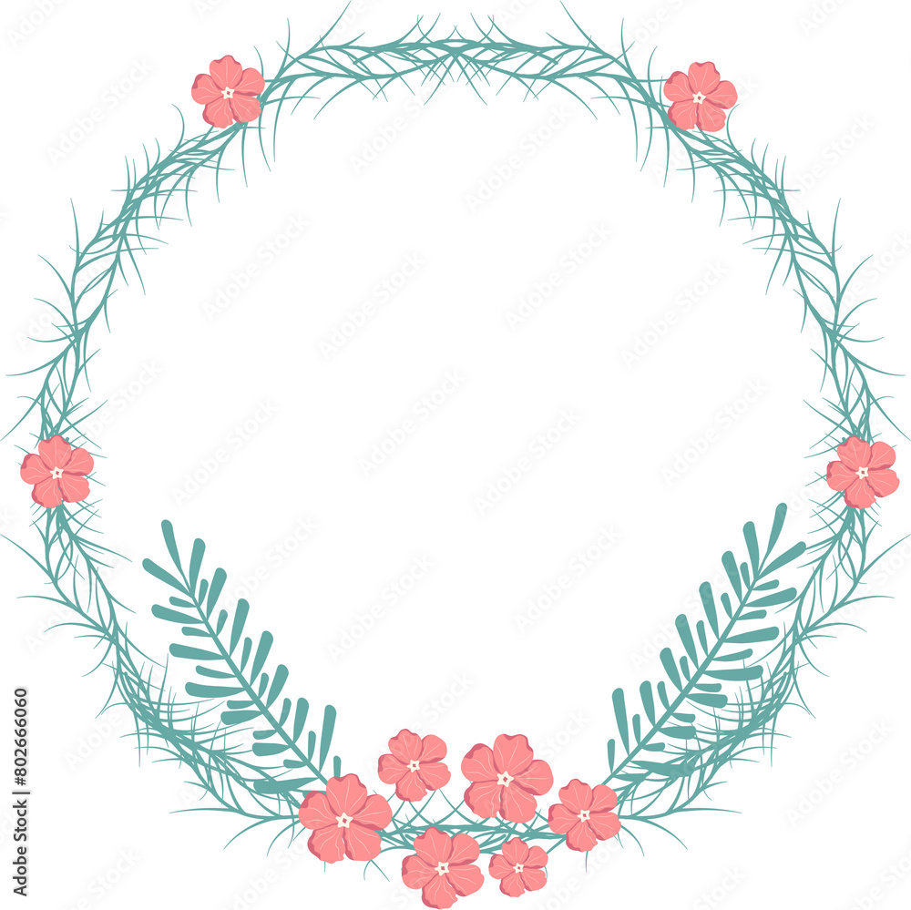 Fototapeta premium floral wreath