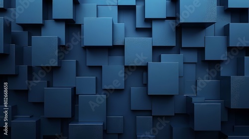 abstract 3d square blue background