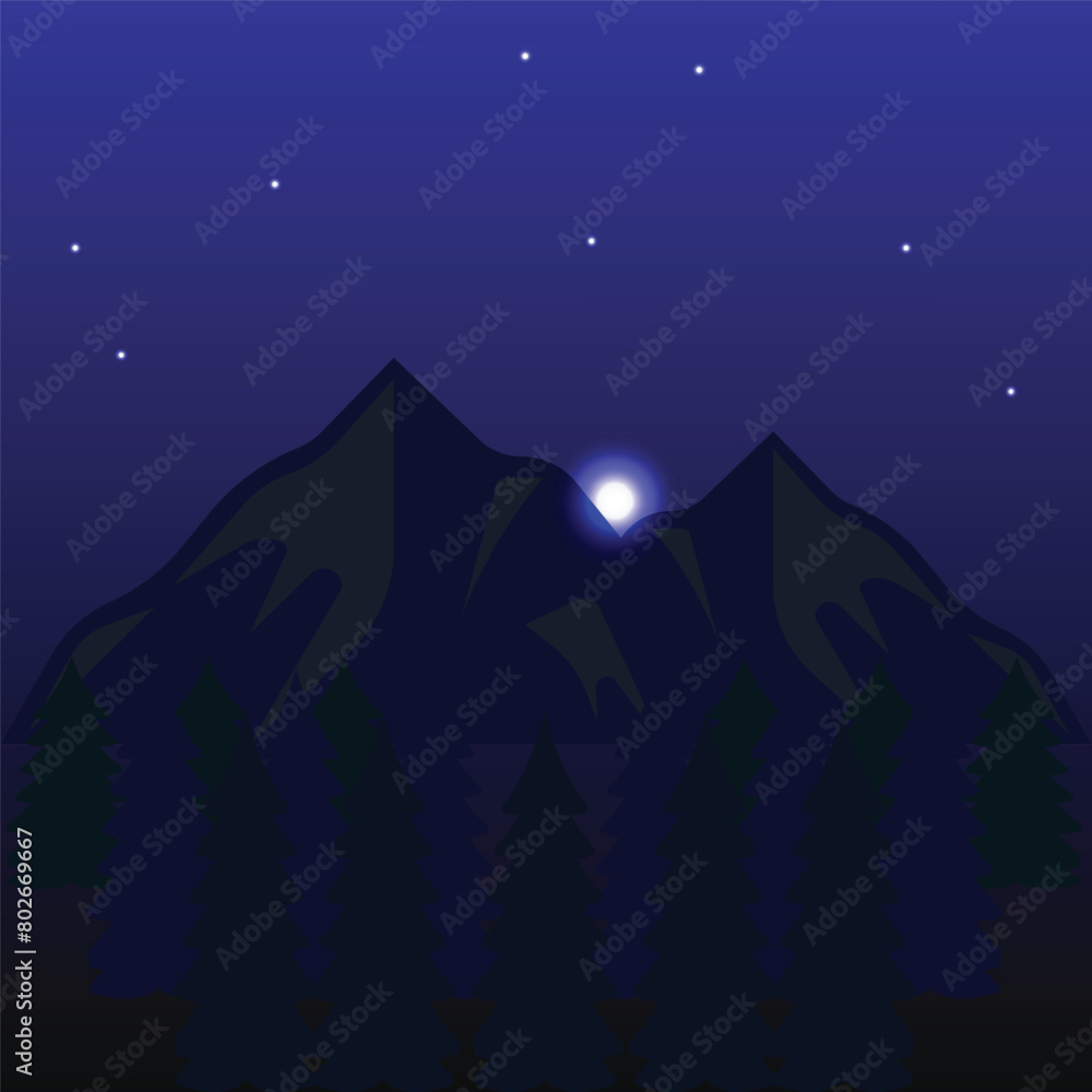 Mountain vector Outdoor symbols isolated Mountain vector Outdoor symbols isolated