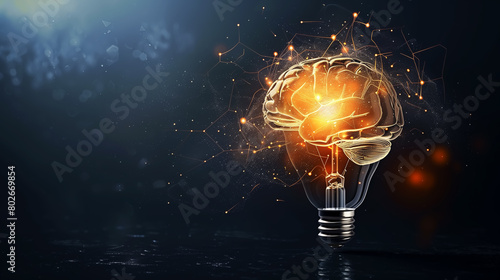 creativity, brain, inspiration, invention, ideas, innovation, future science and technology, Abstract Concept Background