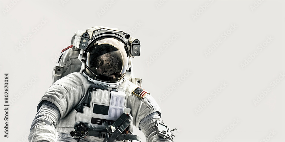 Cosmonaut on a white background Cosmonaut on a white background