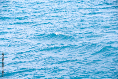 Water waves light blue ocean background