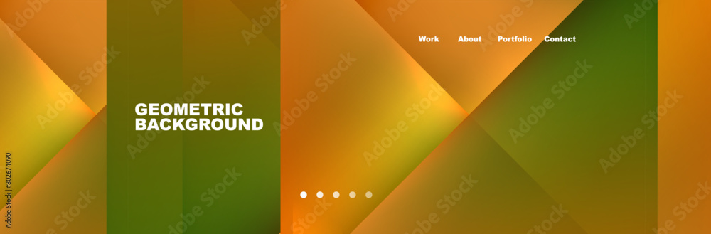 A vibrant geometric background featuring a gradient of amber and peach tones, resembling a macro photography shot of water droplets on an intricate pattern of triangles and rectangles A vibrant geometric background featuring a gradient of amber and peach tones, resembling a macro photography shot of water droplets on an intricate pattern of triangles and rectangles