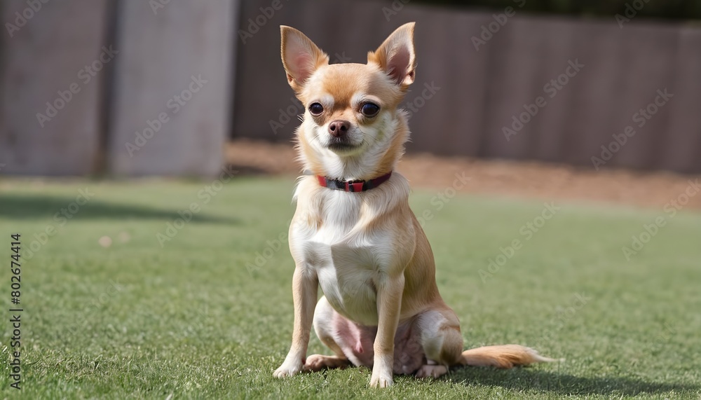 A Chihuahua Sitting Attentively During Obedience T
