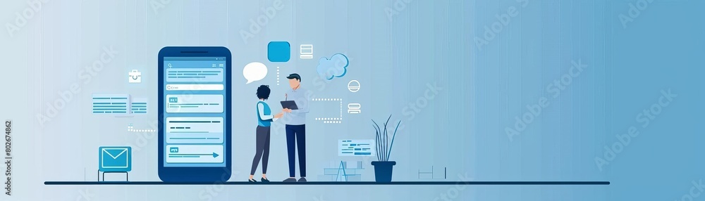 Showcase the convenience of mobile CRM features, allowing businesses to manage customer relationships onthego