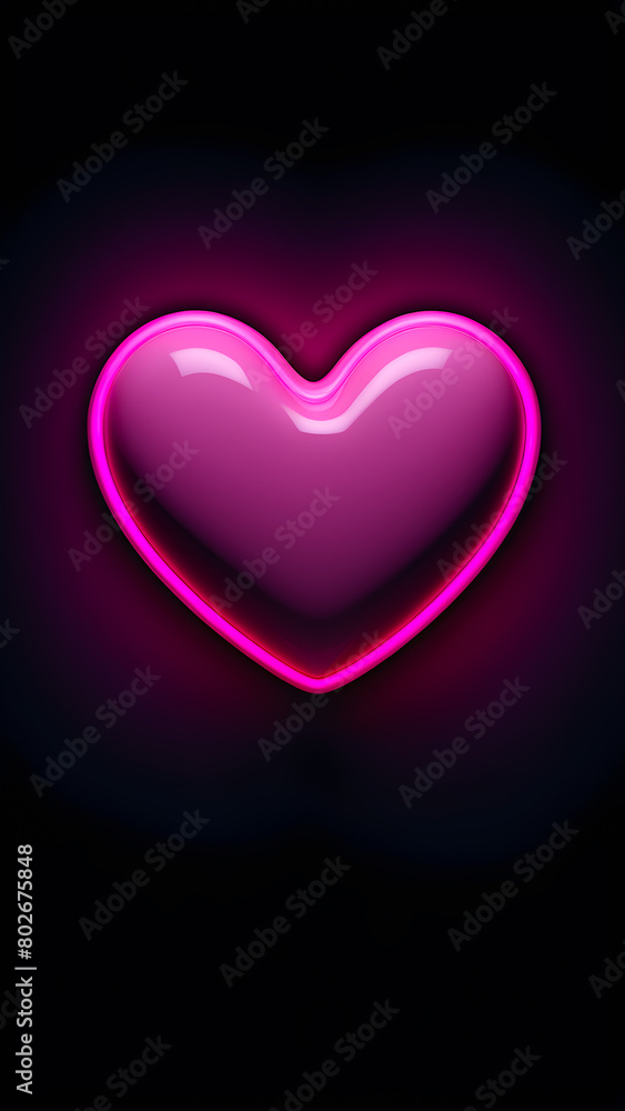 Artistic pink colour heart Artistic pink colour heart
