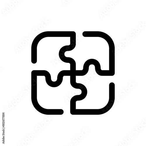 Problem Solving Icon Transparent Background. Finance and Business Symbol Line Style.