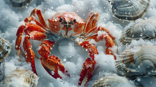 the elegance and sophistication of frozen seafood products ready for international markets photo