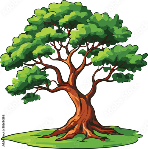 tree vector art illustration