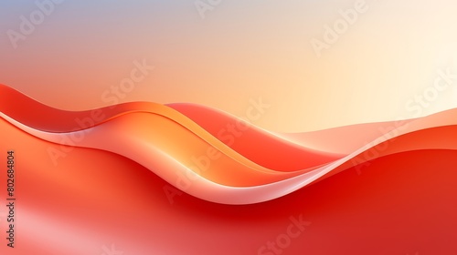 Saffron sunrise, abstract 3D, inspiring startup pitch decks