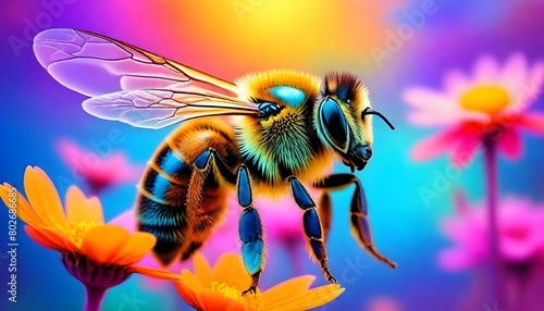 A coloful honey bee (89)