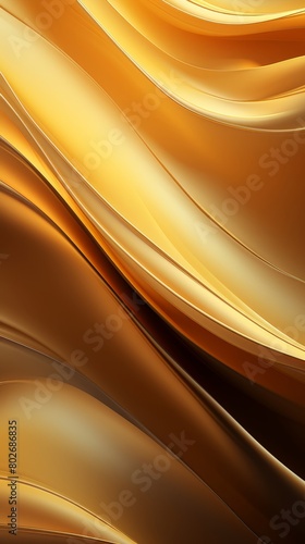 Golden waves  abstract 3D  luxury brand ambient backdrop