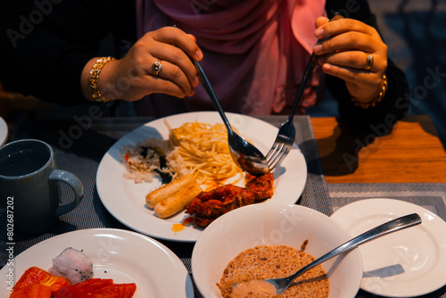 Women savoring morning nourishment, enjoying wholesome breakfast delights, fostering a vibrant start to their day.