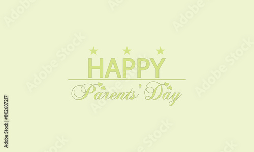 Happy Parents' Day Memorable with These Text Illustration Design