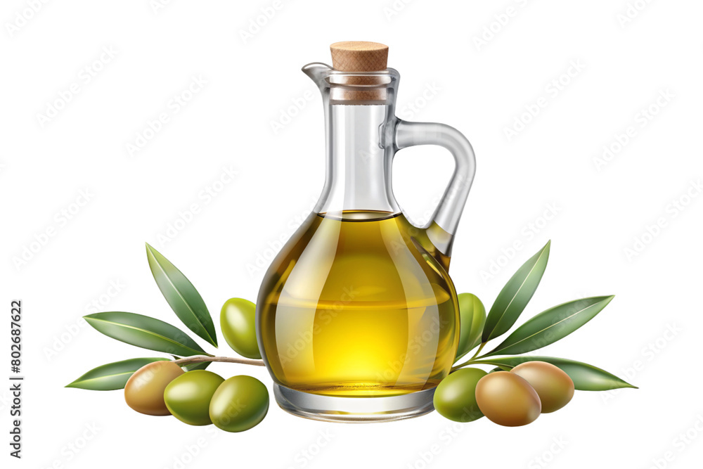 Isolated Bottle of Olive Oil: A bottle of olive oil isolated on a transparent background, showcasing its golden color and pouring spout, suitable for Mediterranean cuisine menus and cooking ingredient Isolated Bottle of Olive Oil: A bottle of olive oil isolated on a transparent background, showcasing its golden color and pouring spout, suitable for Mediterranean cuisine menus and cooking ingredient