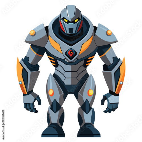 A stoic humanoid robot designed for security