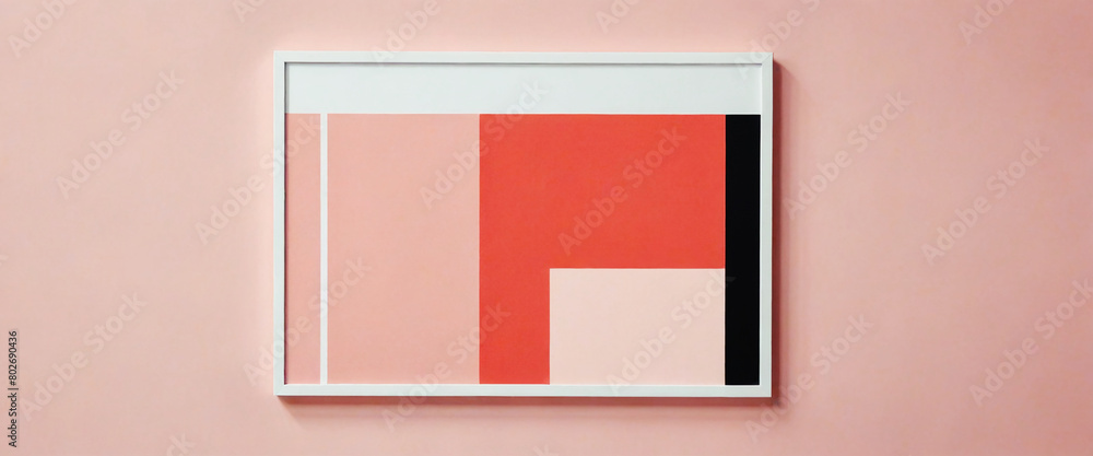 Fototapeta premium illustrazione con elementi geometrici a tema astratto contemporaneo