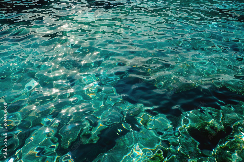 Turquoise waters calming the senses