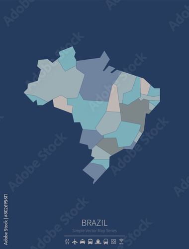 Brazil map.
a simple map of...