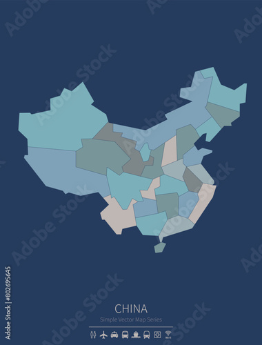 China map.
a simple map of ...