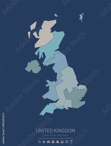 United kingdom map.
a simpl...