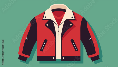 Vintage leather jackets are lovingly restored bringing back the trendy edge and charm of the 1950s.. Vector illustration