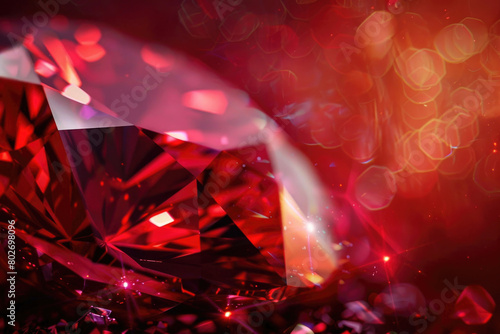 The deep red of a ruby sparking passion