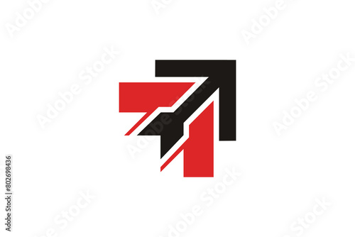 Free Download Abstract Business Simple Arrow Logo Icon. Creative Design Template - GFXLoad