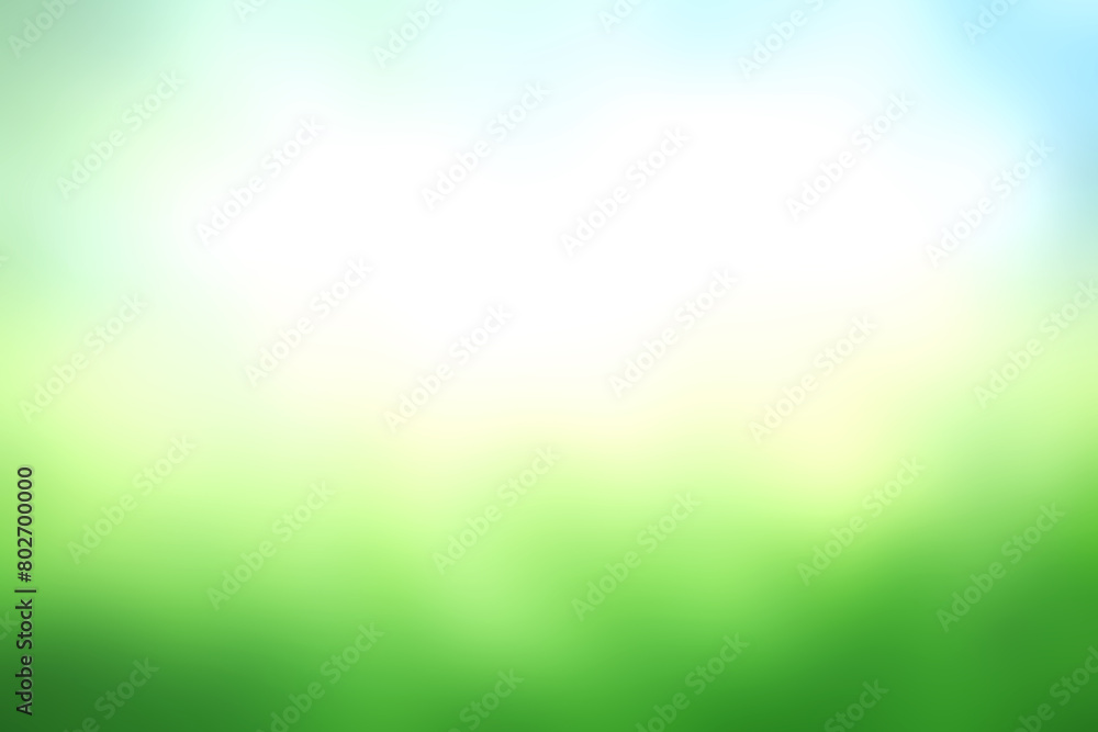 Obraz premium Blur imanges of green grass,sky blurred bokeh background, Natural outdoors background. bright tone.
