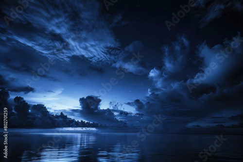 The mystery of midnight blue skies © Veniamin Kraskov