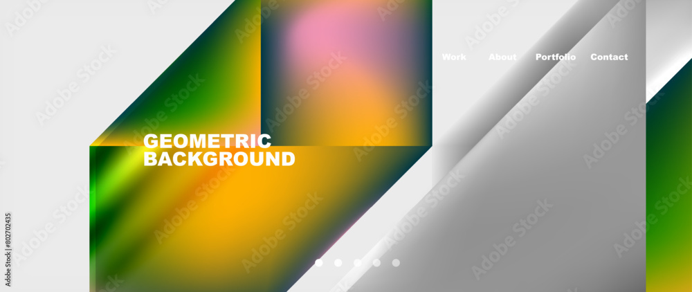 A vibrant geometric background featuring triangles and rectangles in a rainbow of colors, including electric blue. The pattern is eyecatching and perfect for branding or graphic design projects A vibrant geometric background featuring triangles and rectangles in a rainbow of colors, including electric blue. The pattern is eyecatching and perfect for branding or graphic design projects