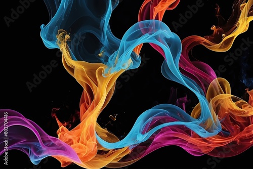 abstract colorful smoke