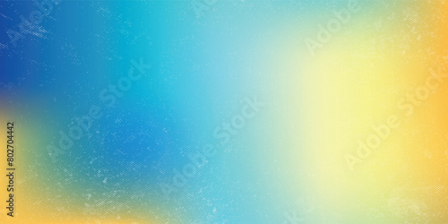 Abstract blurred gradient mesh background in blue and yellow colors of the Ukrainian national flag. Poster or banner template. vector illustration.