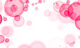 Abstract background with pink bubbles.